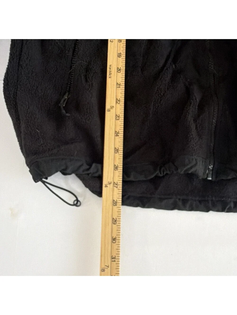 The North Face Men's Black Solid Hooded Full Zip Fleece Jacket Zipped Pockets XL